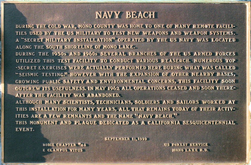 California, Mono County, Navy Beach