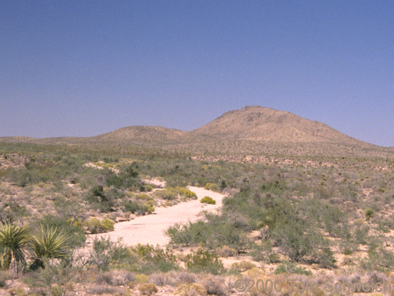 Looking north at the Bobcat Hills in the southeast corner of the Lanfair Valley
