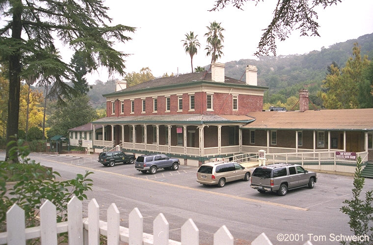 Former mining offices at Almaden, California.