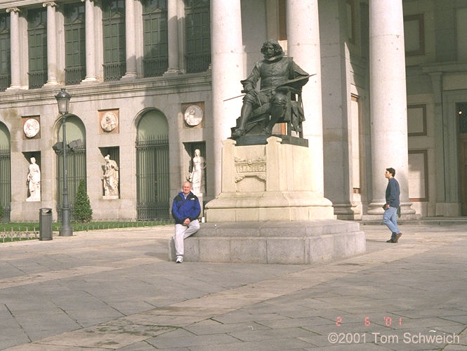 Tom at the Velasquez Gate of the Prado Museum.