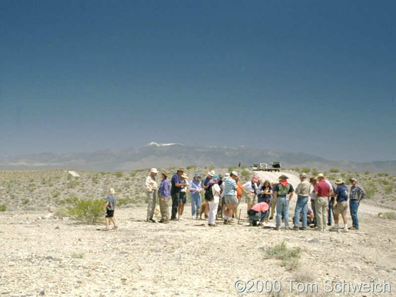 Field trip stop in Pahrump Valley