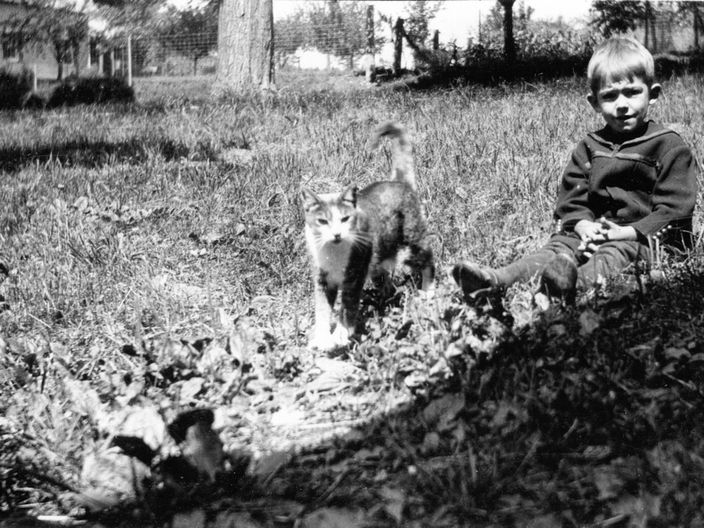 Paul and cat