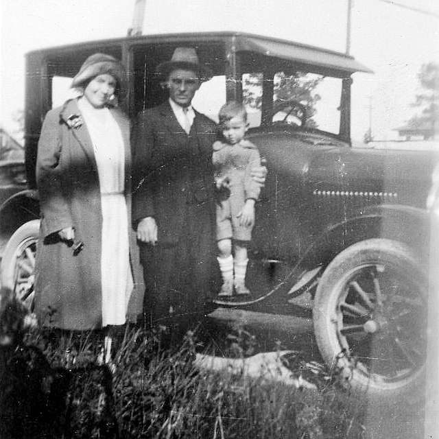 Family by car