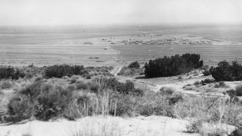 View of Desert View Highlands housin development from hills to the south.