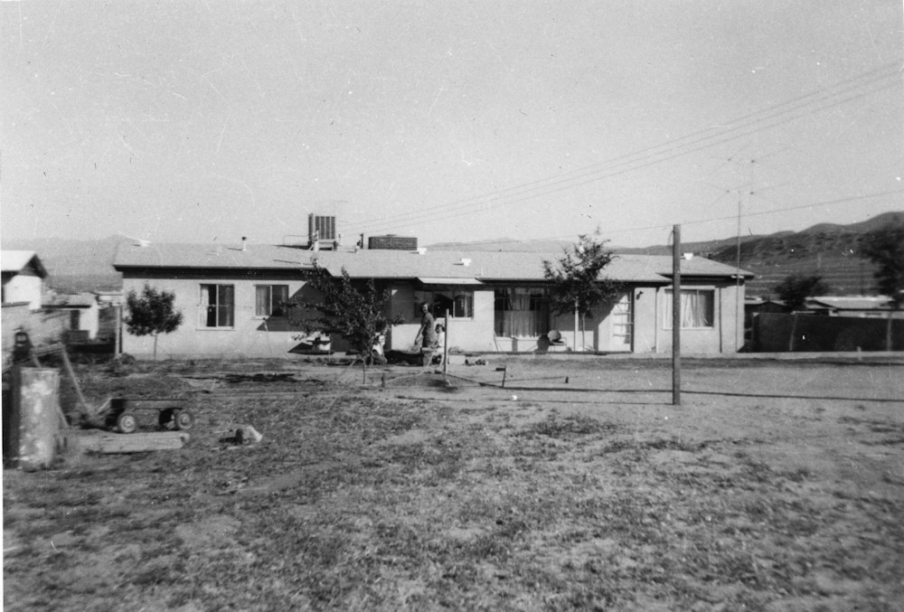 Backyard, before the early Summer 1954 photos.