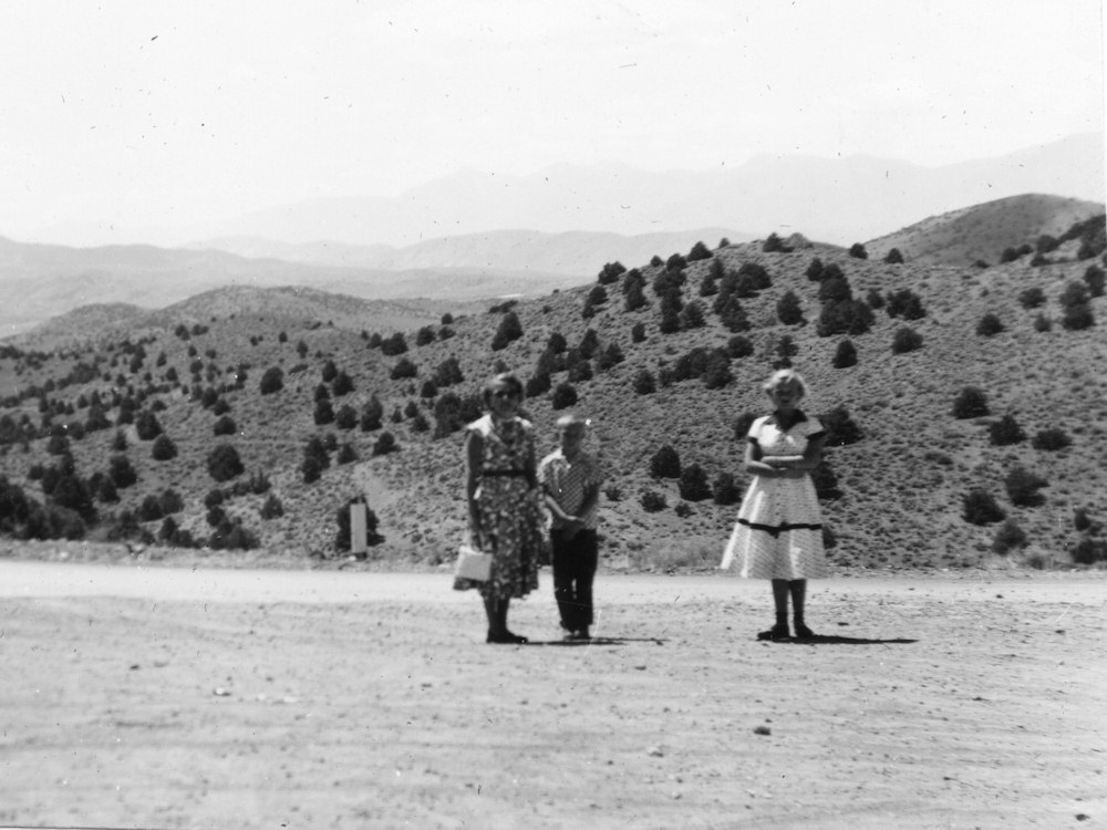 The view from the entrance to the Comstock Mine.