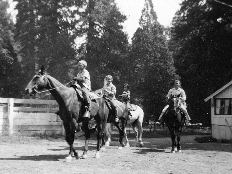 Horseback riding at Blue Jay.