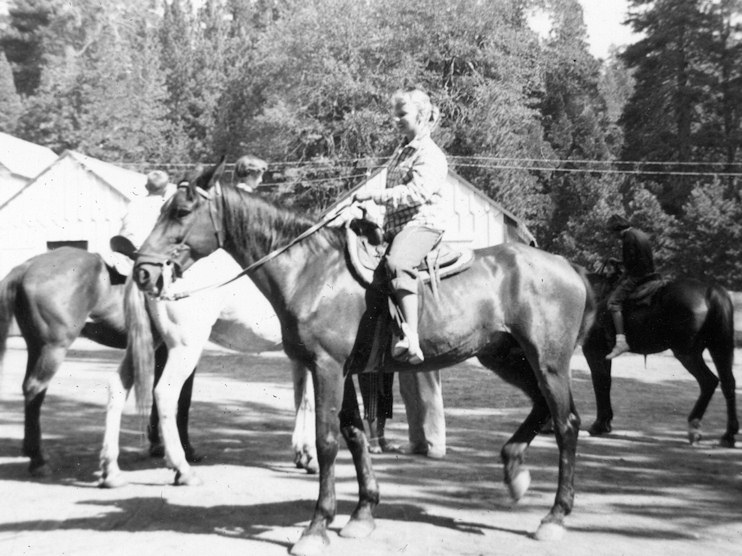 Martha riding at Blue Jay Stables.