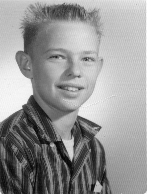 Tom's school photo, December 1957