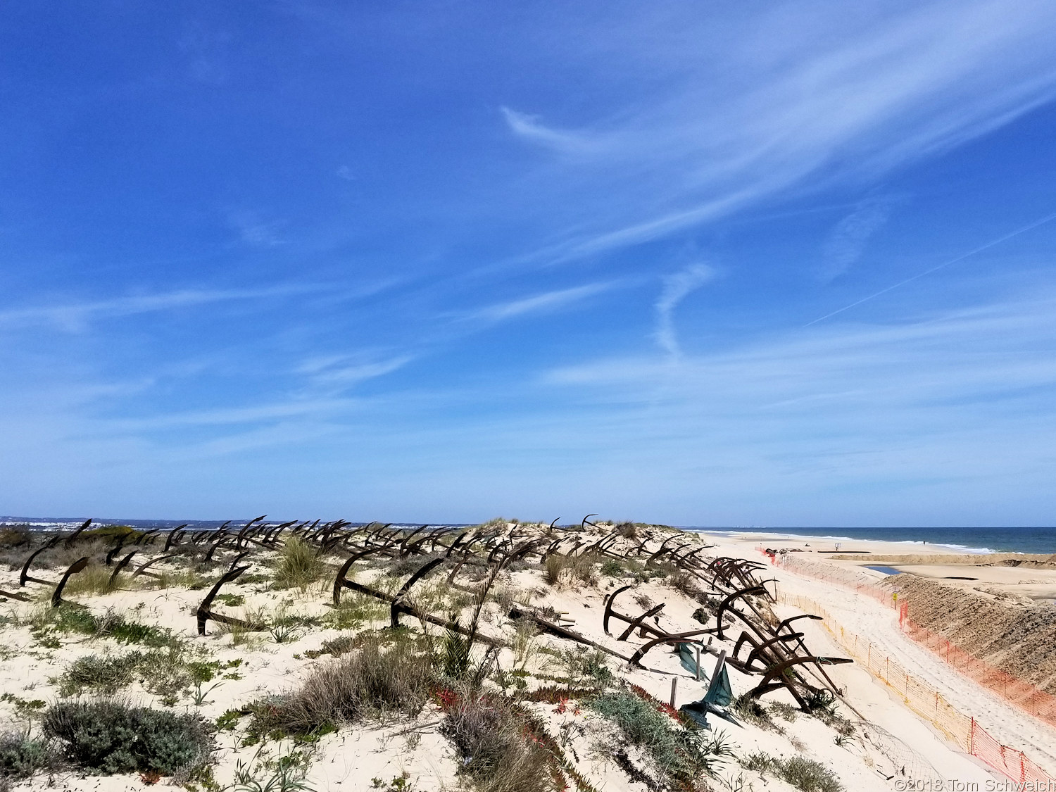 Portugal, Faro, Tavira, Praia do Barril.