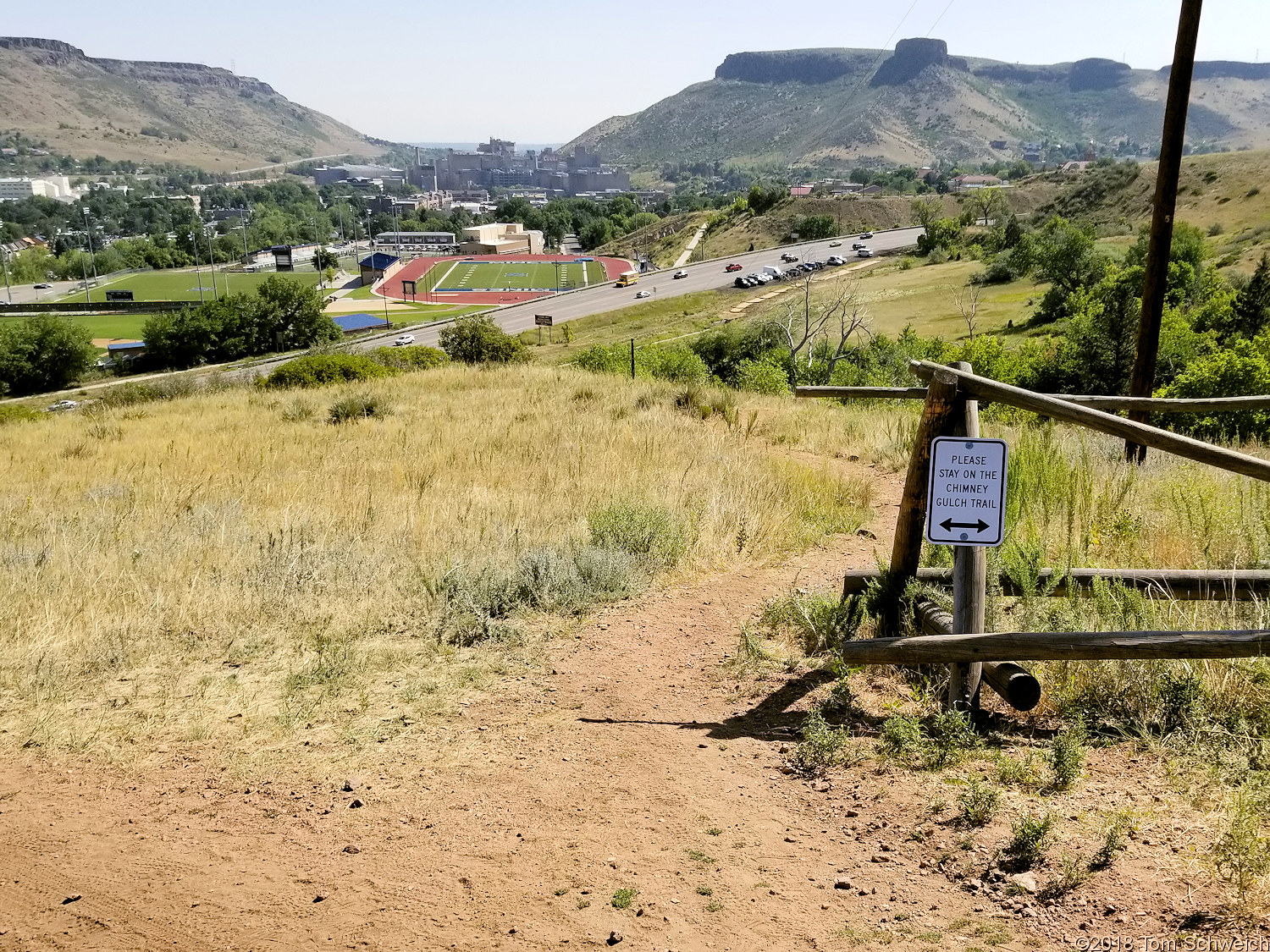 Colorado, Jefferson County, Lookout Mountain, Chimney Gulch Trail.