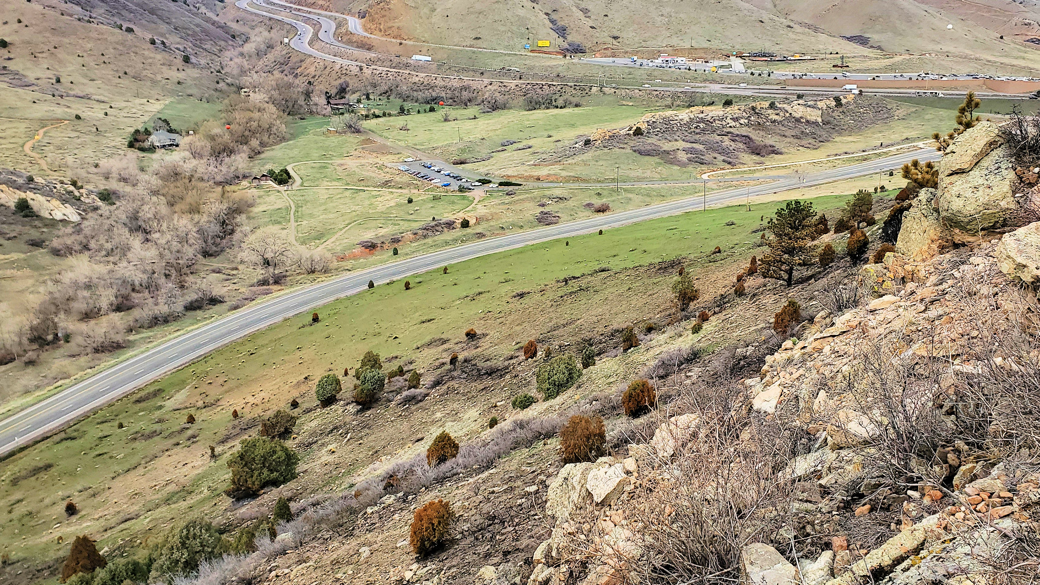 Colorado, Jefferson County, Dinosaur Ridge, Hogback Fire