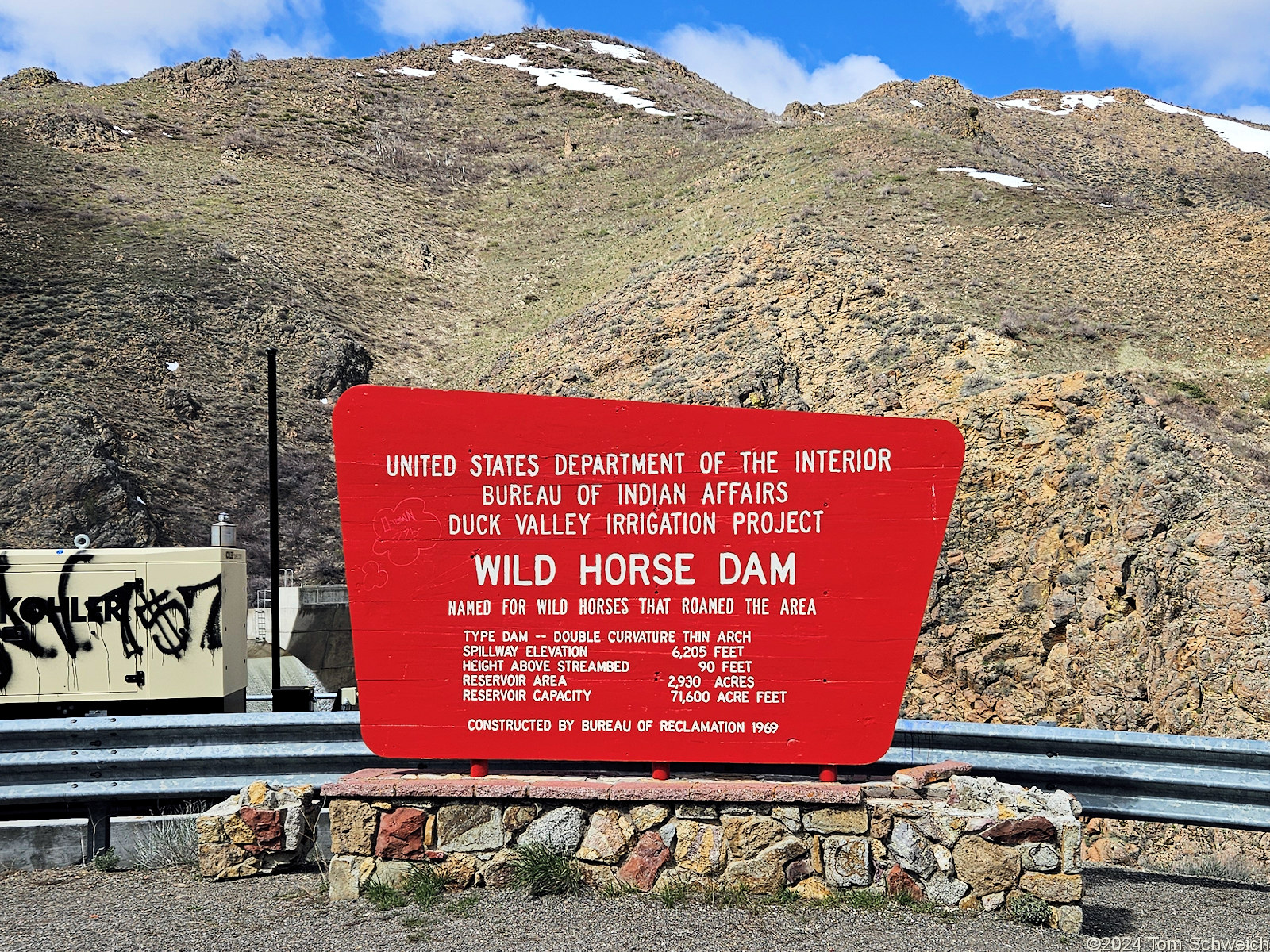 Nevada, Elko County, Owyhee River, Wild Horse Dam