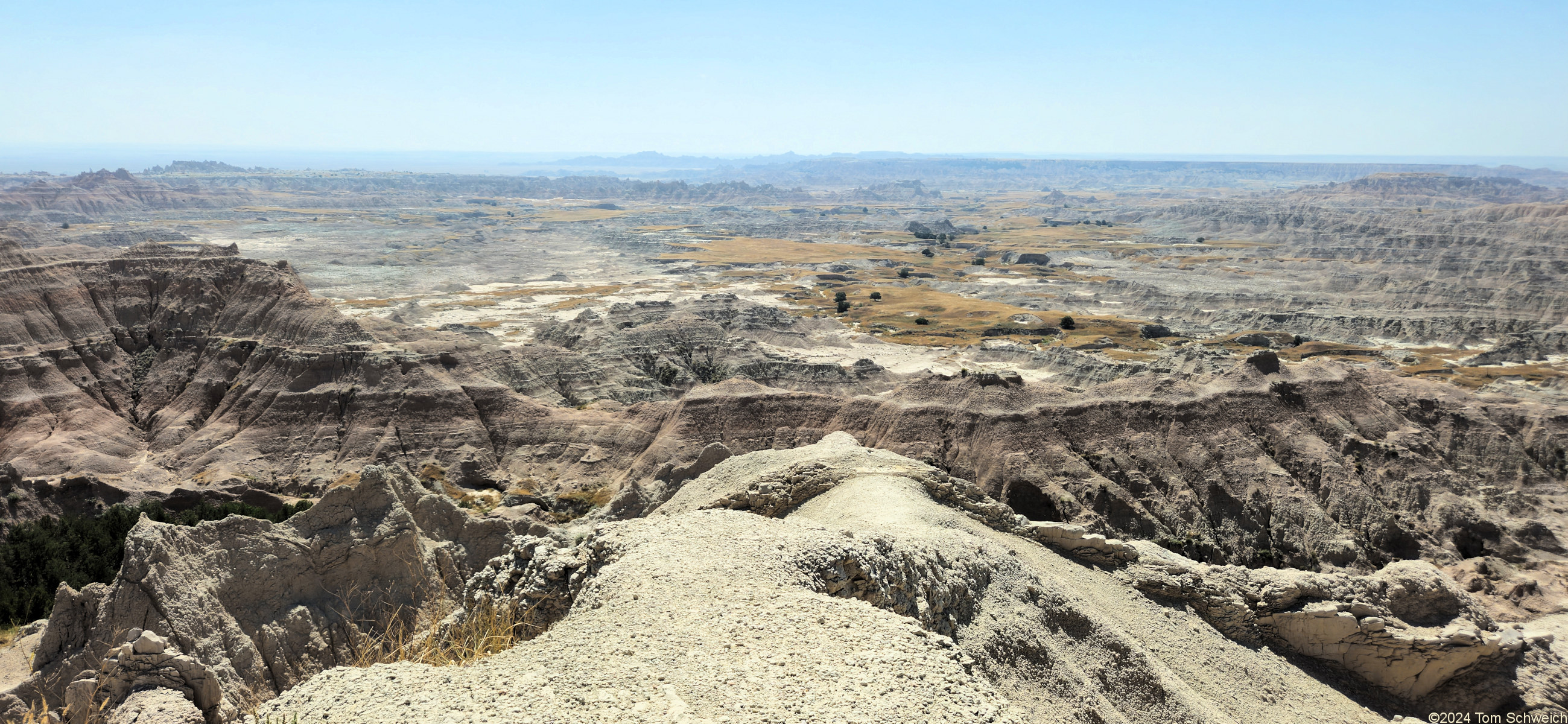 South Dakota, Pennington County, Badlands National Park, Pinnacles Overlook.