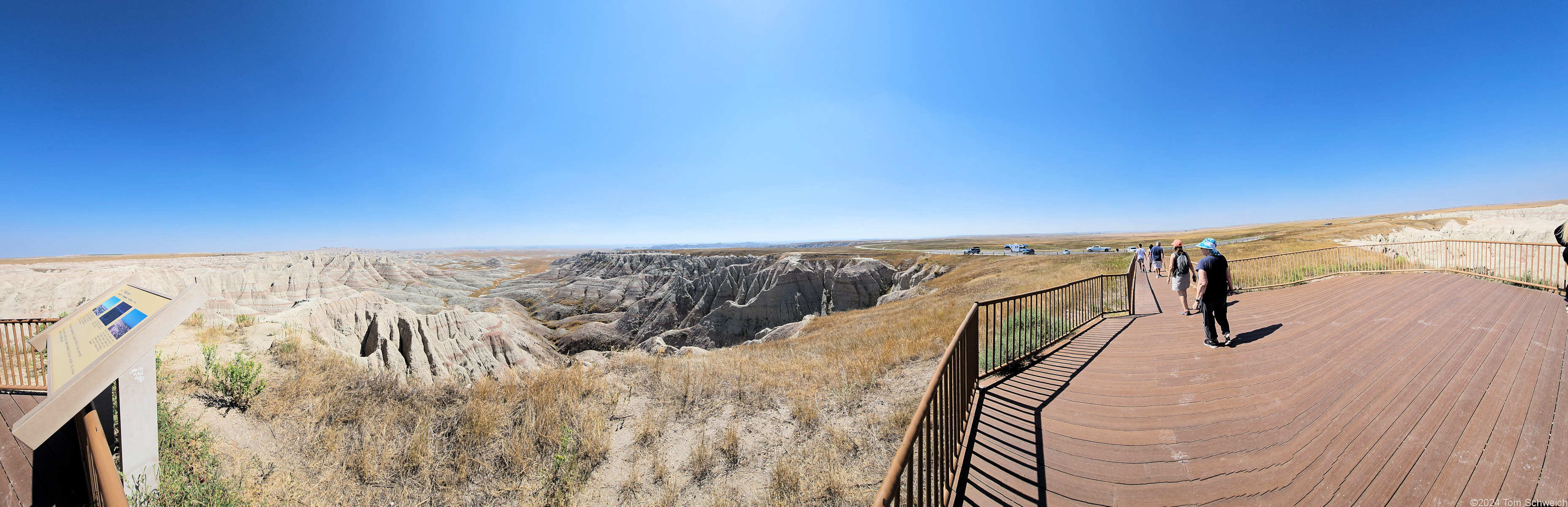 South Dakota, Pennington County, Badlands National Park, Panorama Point