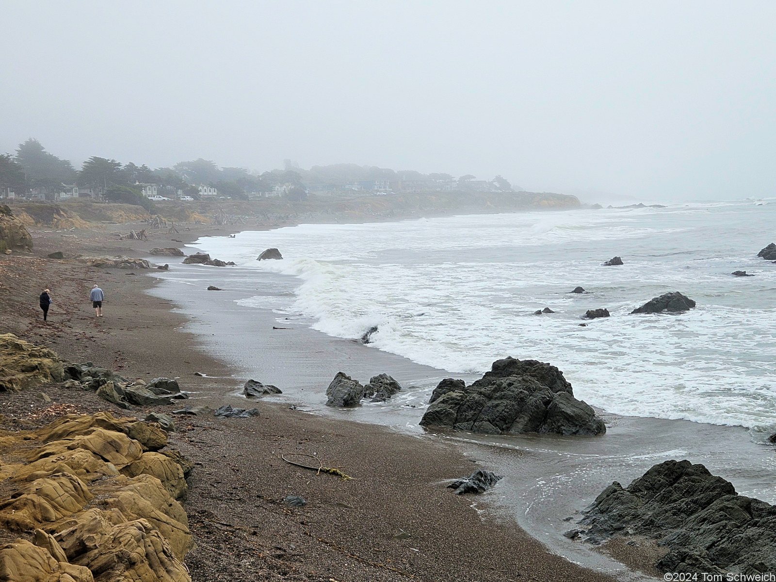 California, San Luis Obispo County, Cambria, Moonstone Beach