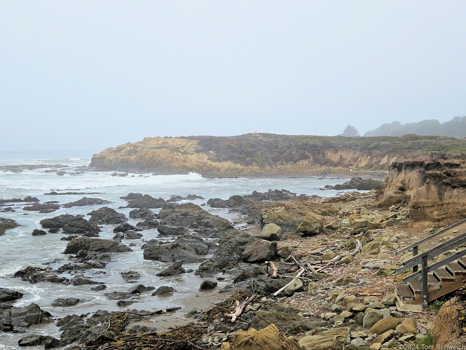 California, San Luis Obispo County, Cambria, Moonstone Beach