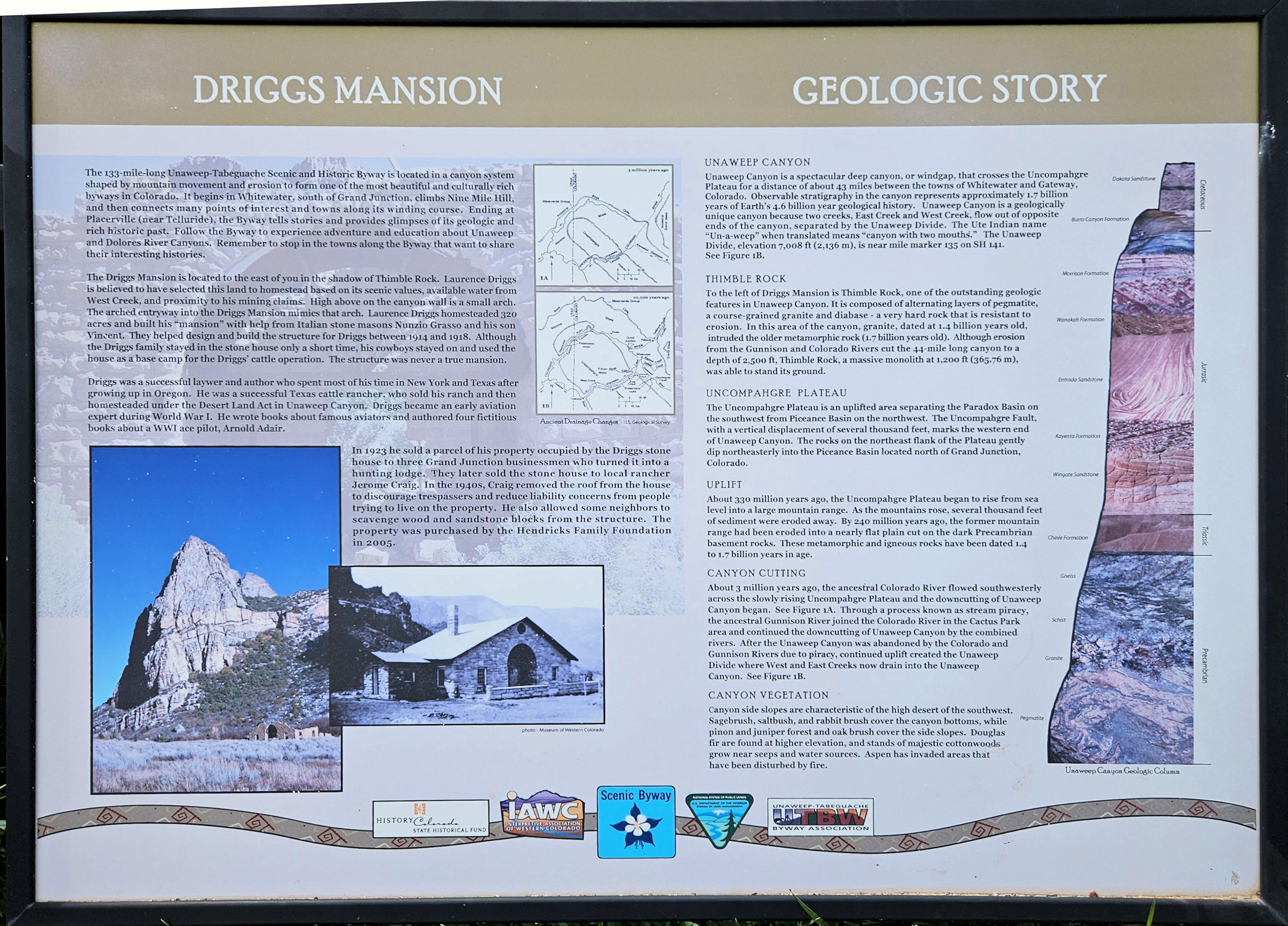 Colorado,Mesa County, Unaweep Canyon, Driggs Mansion