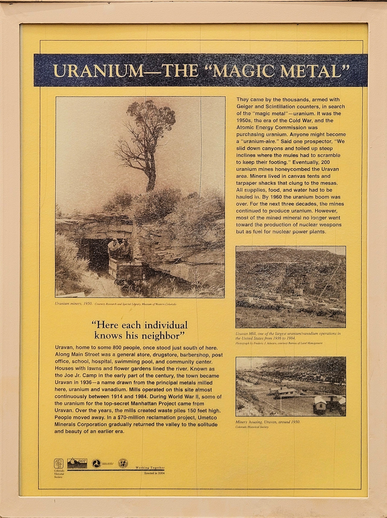 Colorado, Mesa County, Dolores River Canyon, Uravan