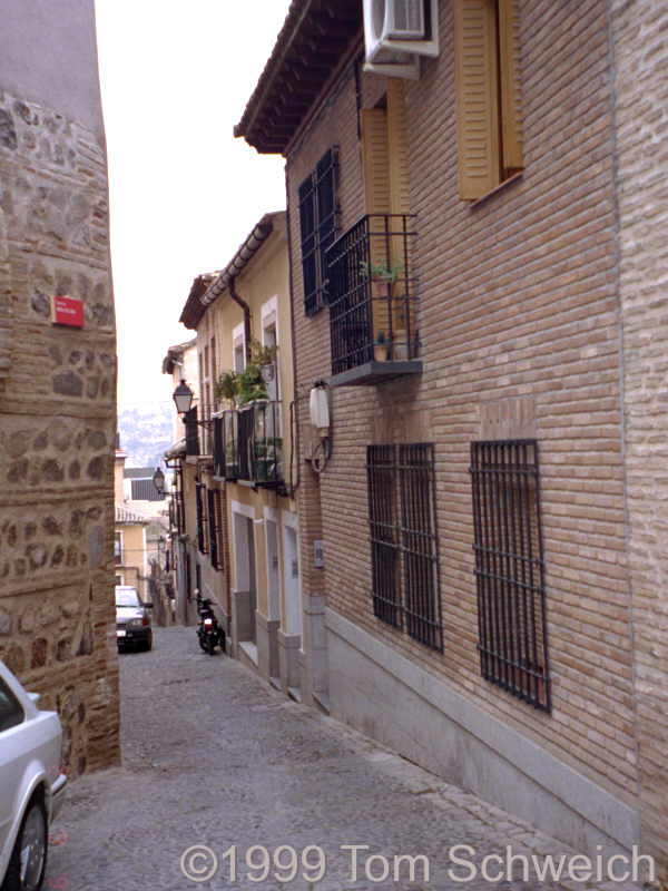 Narrow street on the southwest side.