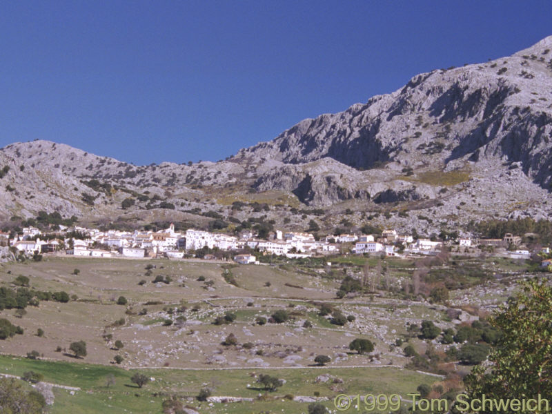 View of Benaocaz from Highway A374