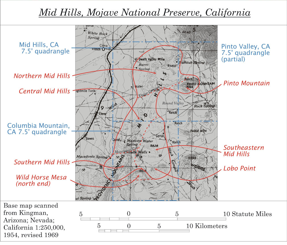 California, San Bernardino County, Mid Hills