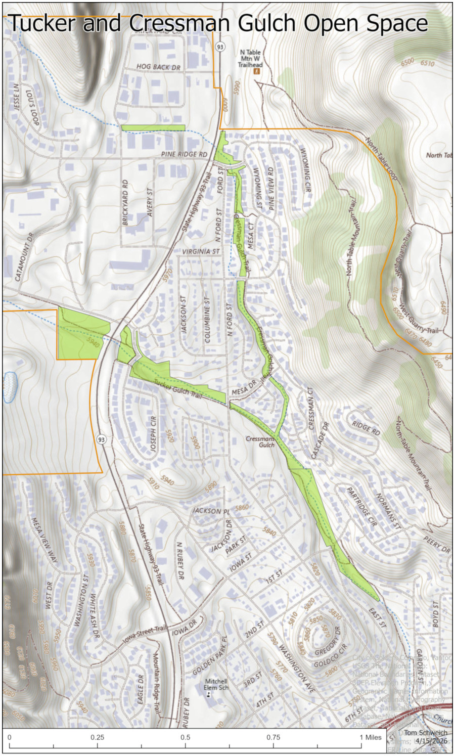 Colorado, Jefferson County, Golden, Colorado, Jefferson County, Golden, Kinney Run Open Space