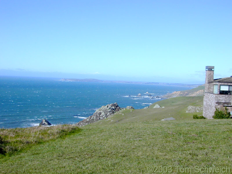 Looking north toward Bodega Bay from the hill above Dillon Beach.