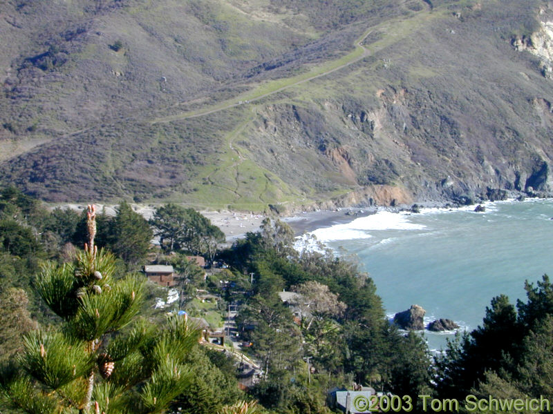 Muir Beach from Muir Beach Ovelook.