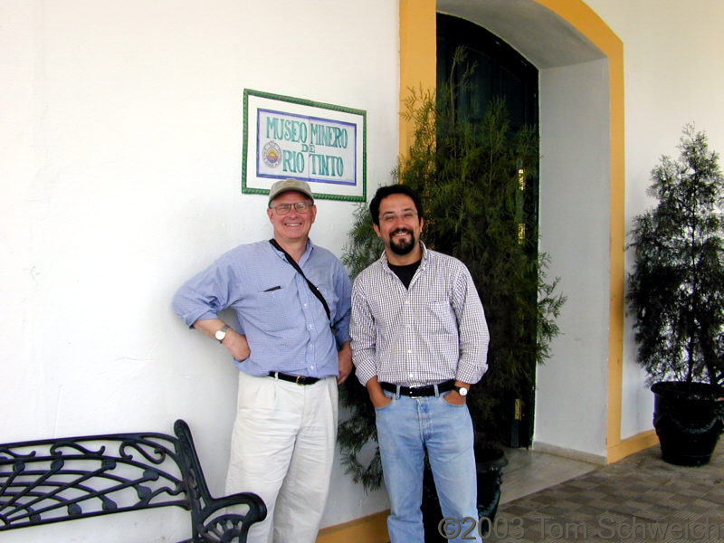 Nacho and me at the Museo de Rio Tinto