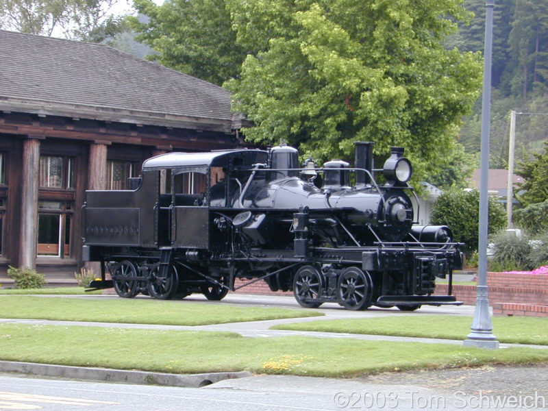 Heisler locomotive at the Scotia Museum.