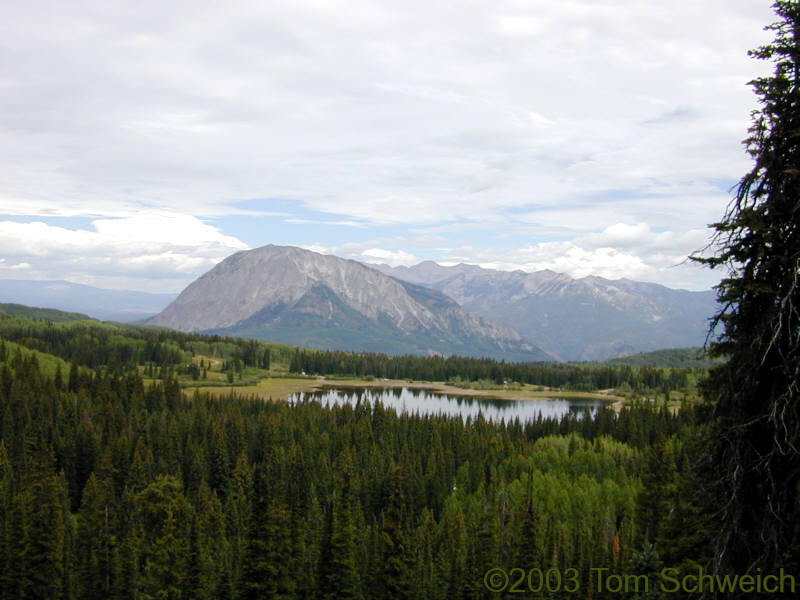 View of Lost Lake Slough from the trail to Dollar Lake.