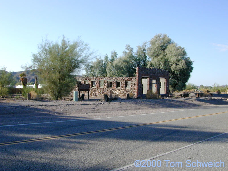 Remains of the general store and post office at the former town of Cross Roads.