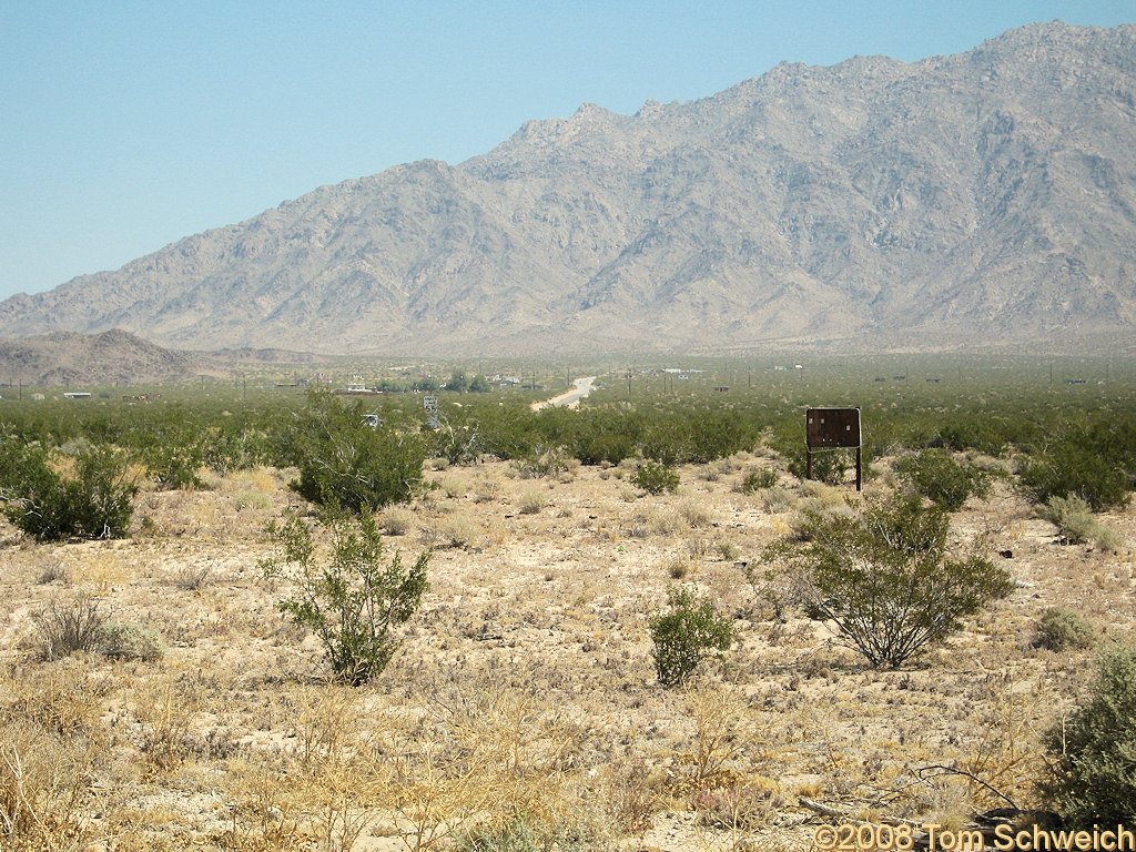 California, Riverside County, Sheephole Mountains