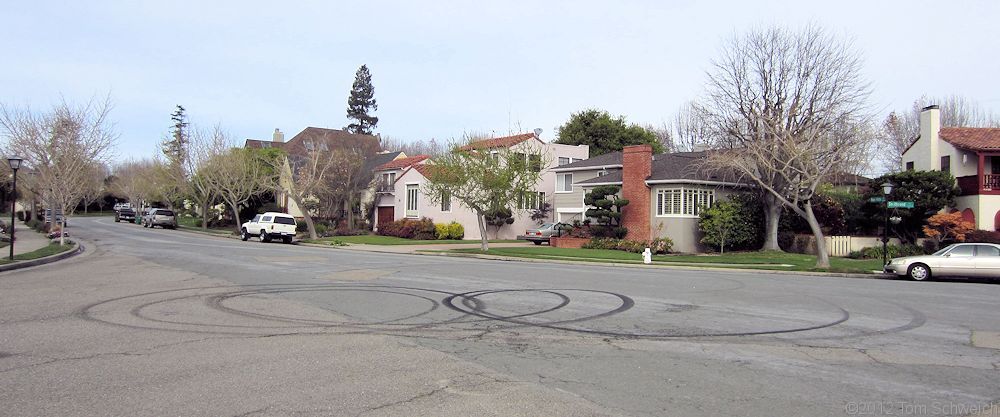 California, Alameda, Intersection of Southwood, Fairview, and Bayo Vista