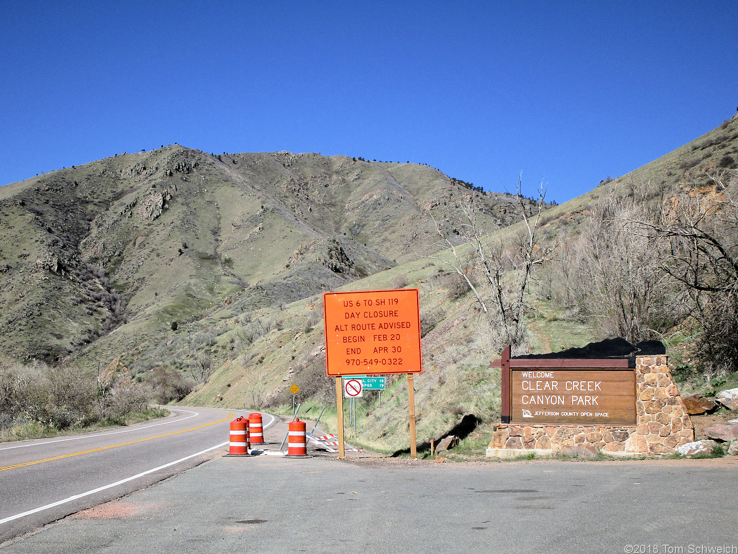 Colorado, Jefferson County, Clear Creek Canyon