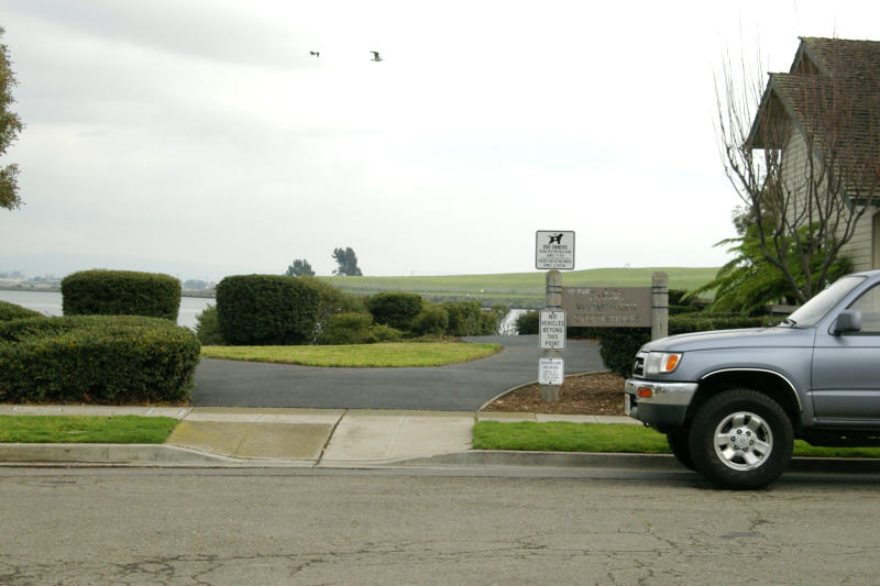 Entrance to Public Waterfront Promenade on Washington Street.