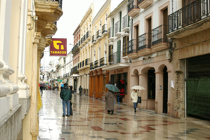 Shopping Street in Ronda.