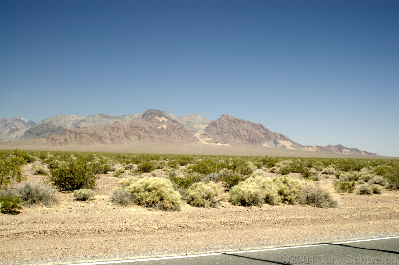 Southeastern tip of the Funeral Mountains.