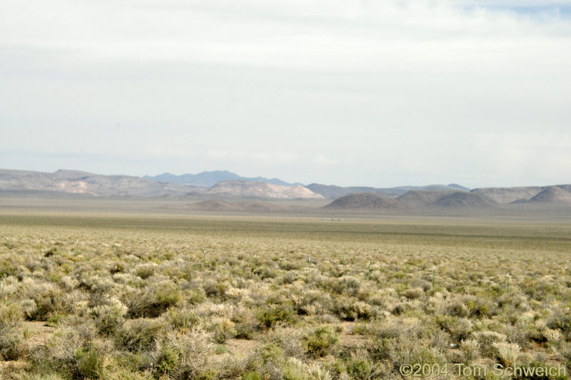 Looking northeast toward Pahute Mesa, Nevada.