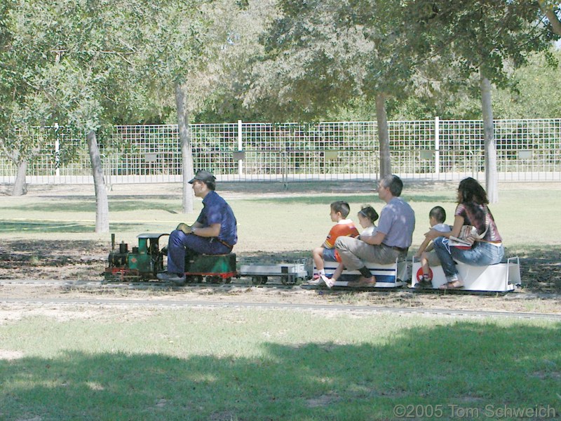 Ferrocarril del Alamillo, Parque del Alamillo, Sevilla, Andalucia, Spain