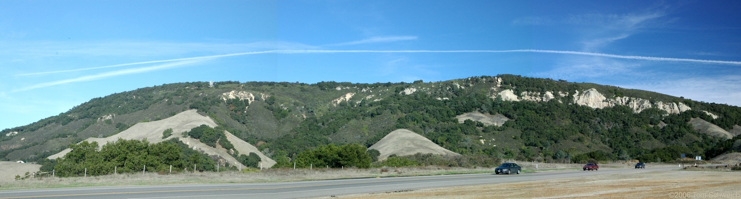 Fault scarp, San Luis Obispo County, California