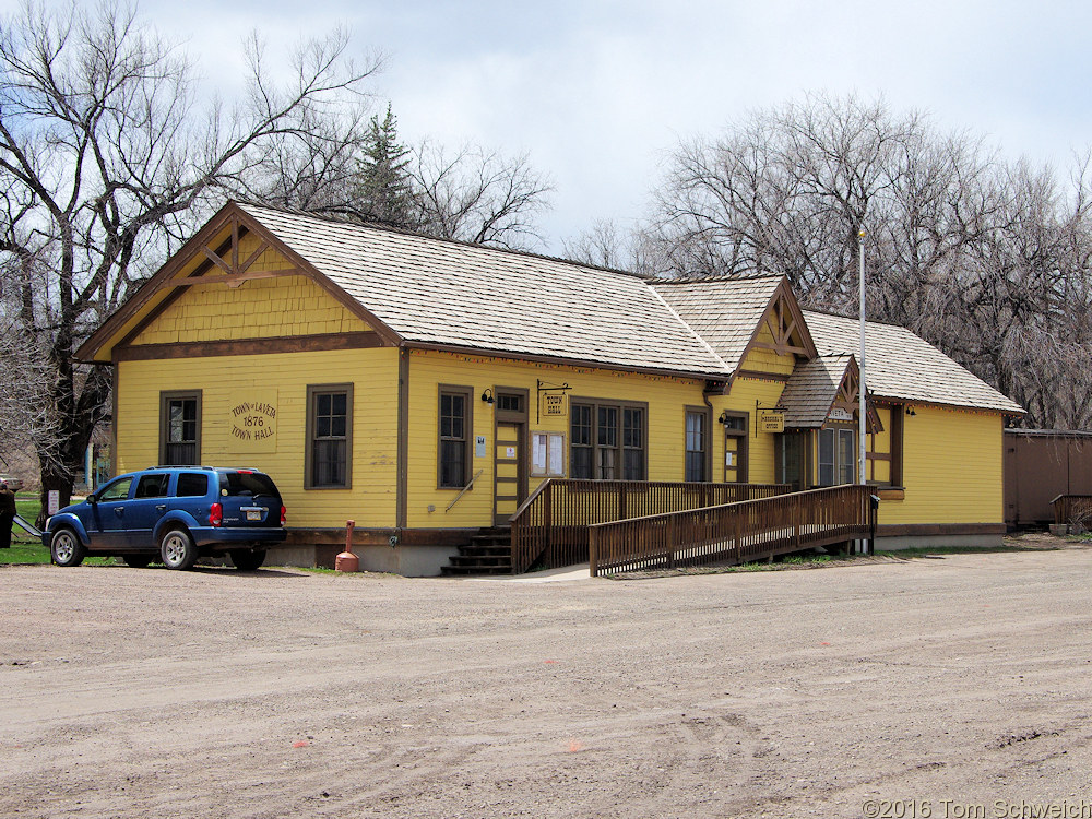 La Veta Town Hall, formerly the railroad depot(?)