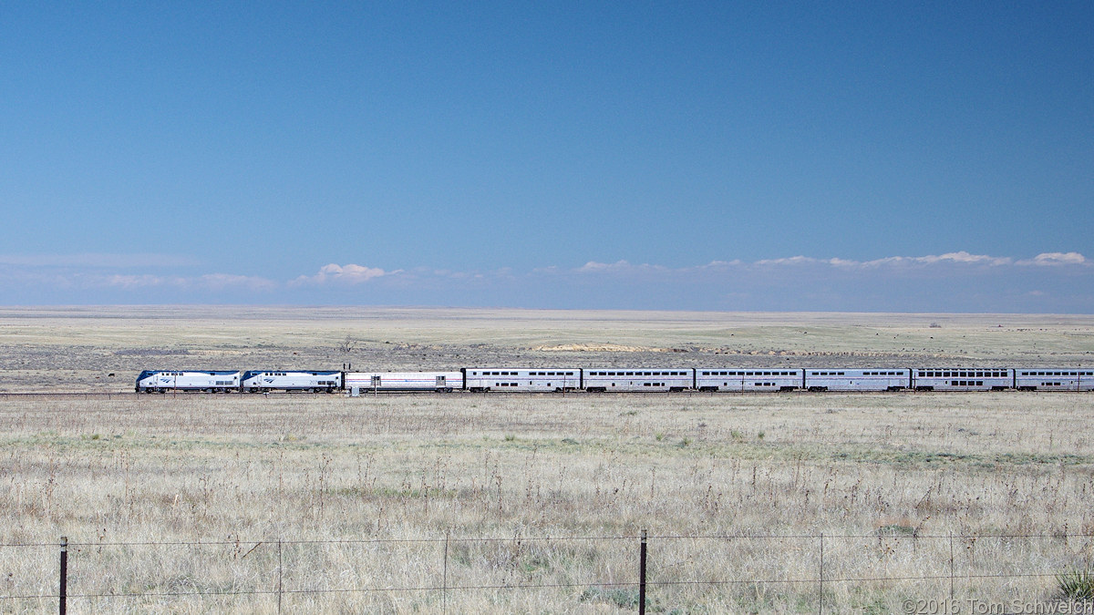 Amtrak Southwest Chief between La Junta and Trinidad.