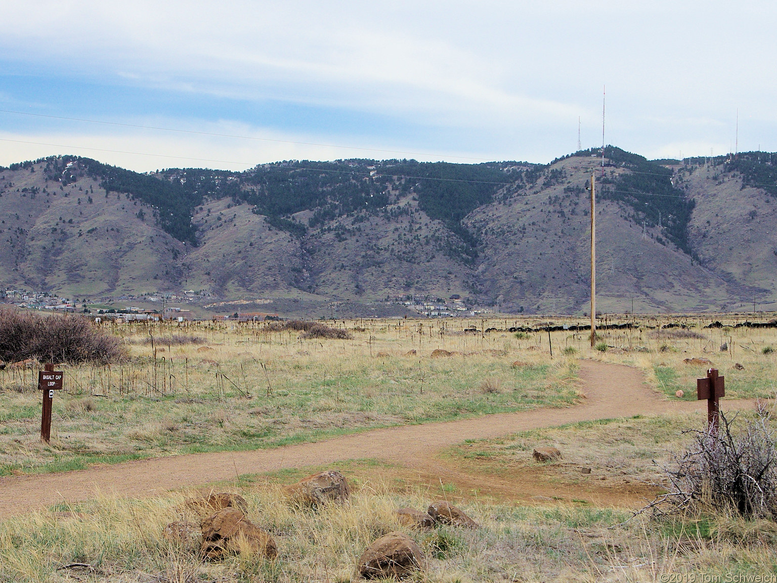 Colorado, Jefferson County, South Table Mountain, Cretaceous Trail, Tertiary Trail