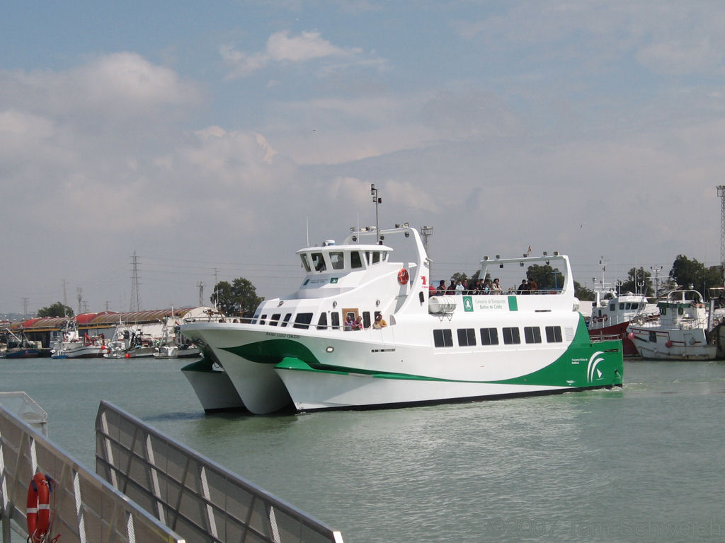 Ferry, Bahia de Cadiz, Andalucia, Spain