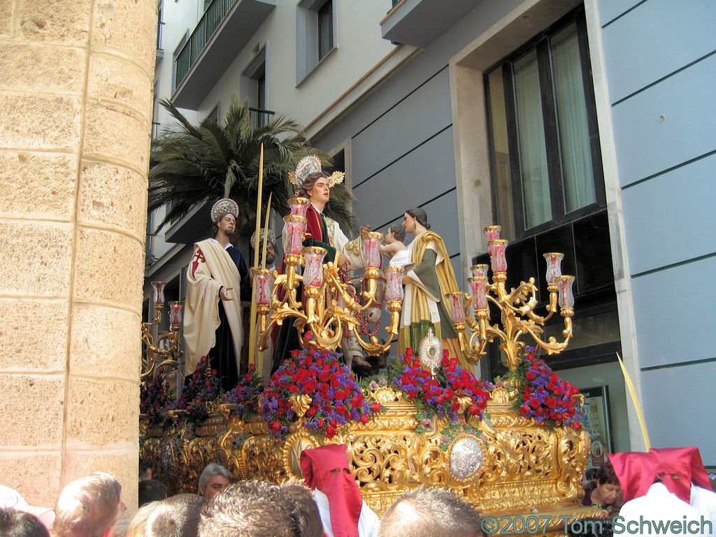 Paso, Cristo, Semana Santa, Cadiz, Andalucia, Spain