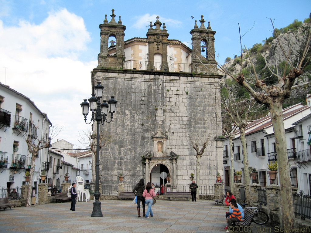 Plaza, Grazalema, Cadiz, Andalucia, Spain