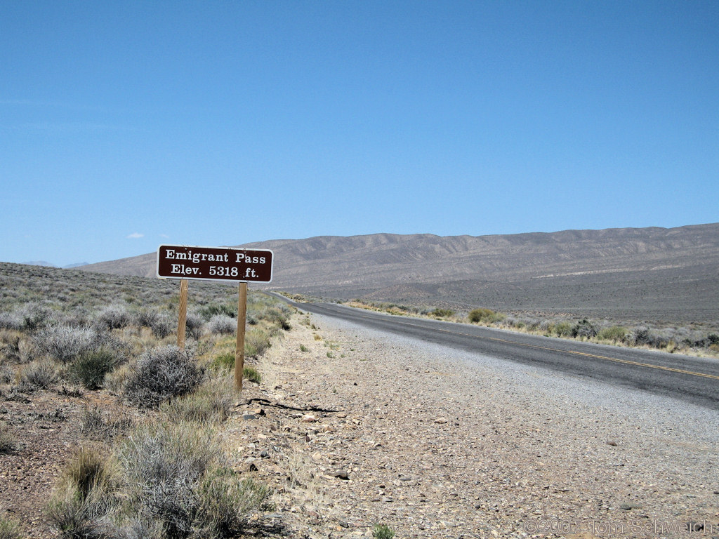 Emigrant Pass, Death Valley National Park, Inyo County, California