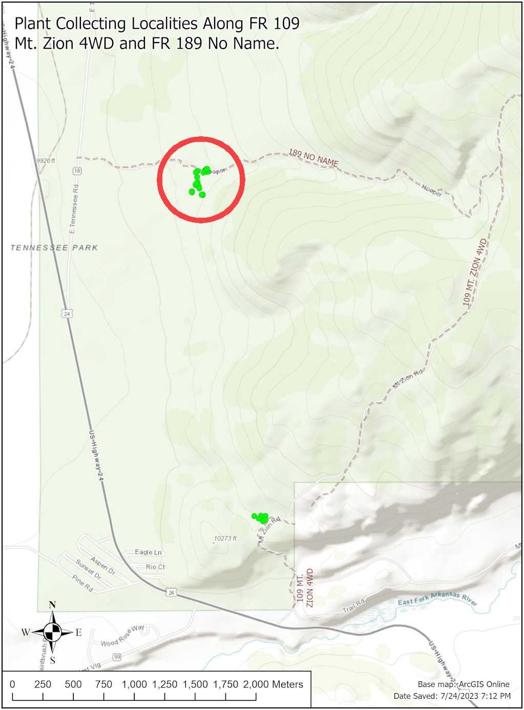 Colorado, Lake County, Forest Road 189